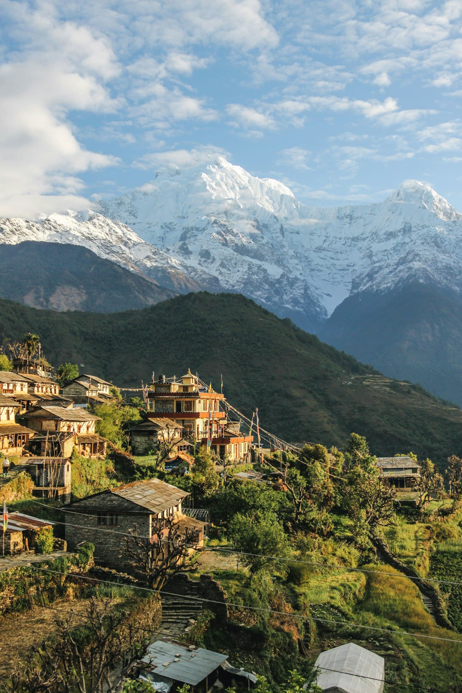 The Annapurna mountains above Pokhara — roughly 200km from Kathmandu, where Arcetis is actually headquartered